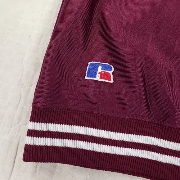 Vtg Roanoke College Russell USA Made Satin Jacket Womens Large Fits Mens Medium - Picture 8 of 12